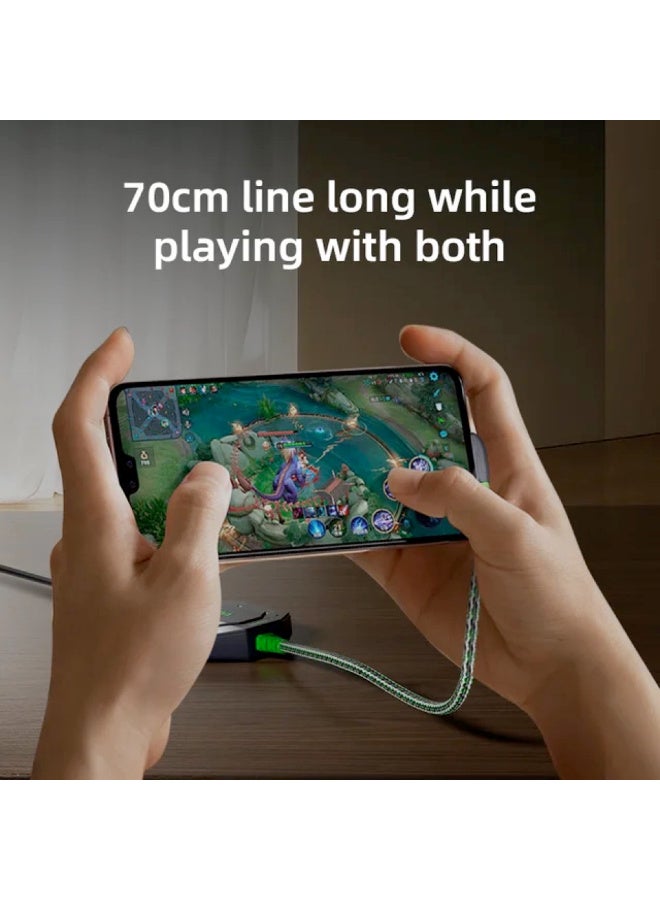 PIVA GS3PRO-W Type-C Adapter With 4 Ports 32bit Audio Support 60W Charging Power with Downward Sloping Elbow - Image 5